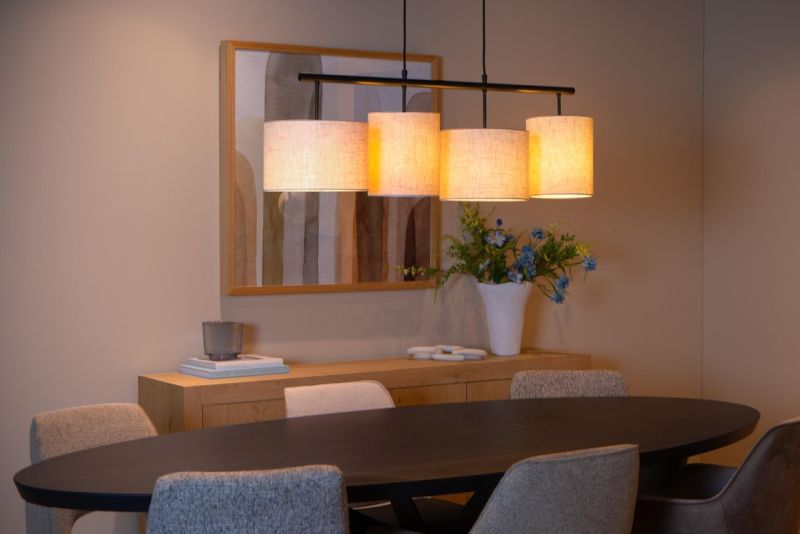 Lucide MAYA - Závesné svietidlo - 4xE27 - Krémové